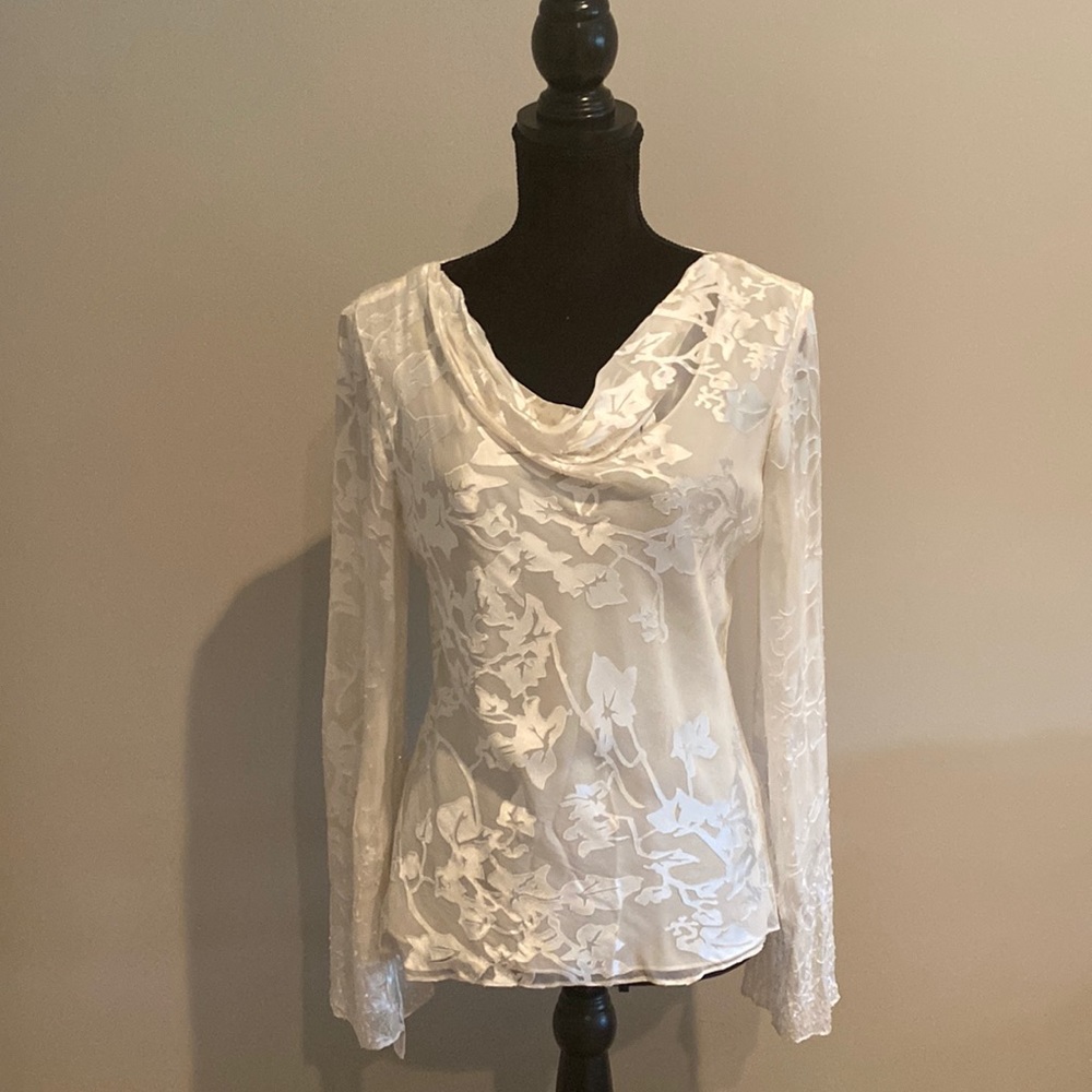 Stunning beaded chiffon blouse